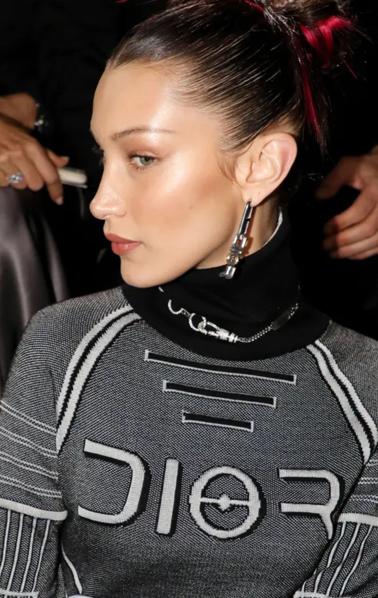 Vintage Christian Dior Silver Tone Necklace: John Galliano Design