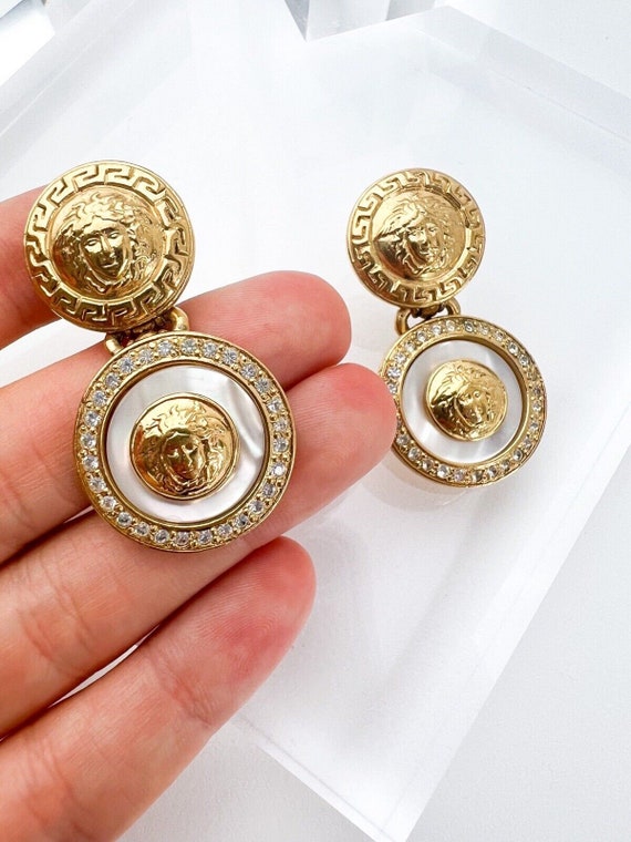 Vintage GIANNI VERSACE Earrings Vintage Earrings Dangle Earrings