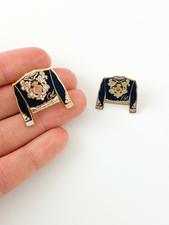 Vintage Christian Lacroix Brooch Pin Sets, Gold B… - image 3