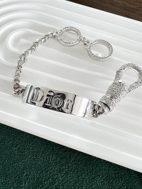VINTAGE DIOR/ディオール シルバーブレスレット Christian Dior