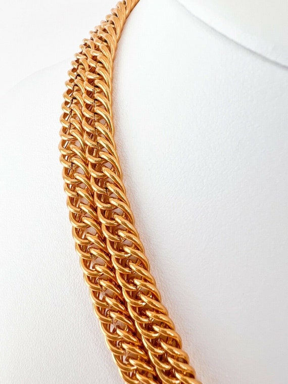 Vintage Chanel Necklace, Made in France, Lion Mot… - image 5