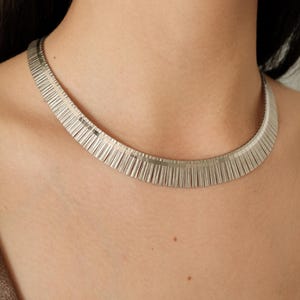 ヴィンテージ イタリア製 925 スターリングシルバー チョーカーネックレス ヴィンテージ イタリア製 925 スターリングシルバー チョーカーネックレス