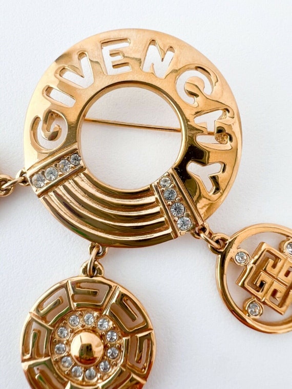 Vintage Givenchy Brooch Pin, Gold Tone Brooch Pin… - image 6