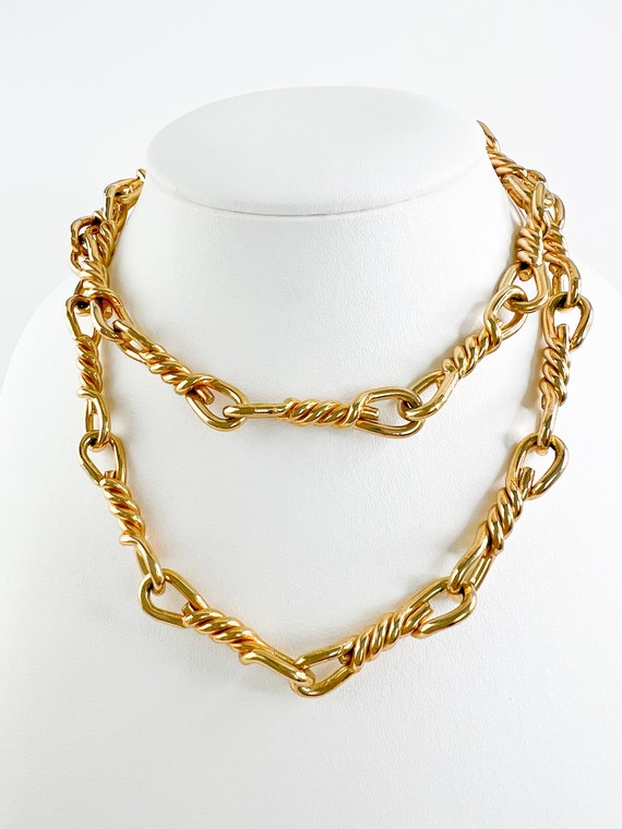 Buy CHRISTIAN DIOR Necklace, Gold Plated Necklace With Rhinestones, Vintage  Jewelry Gift for Her Online in India - Etsy