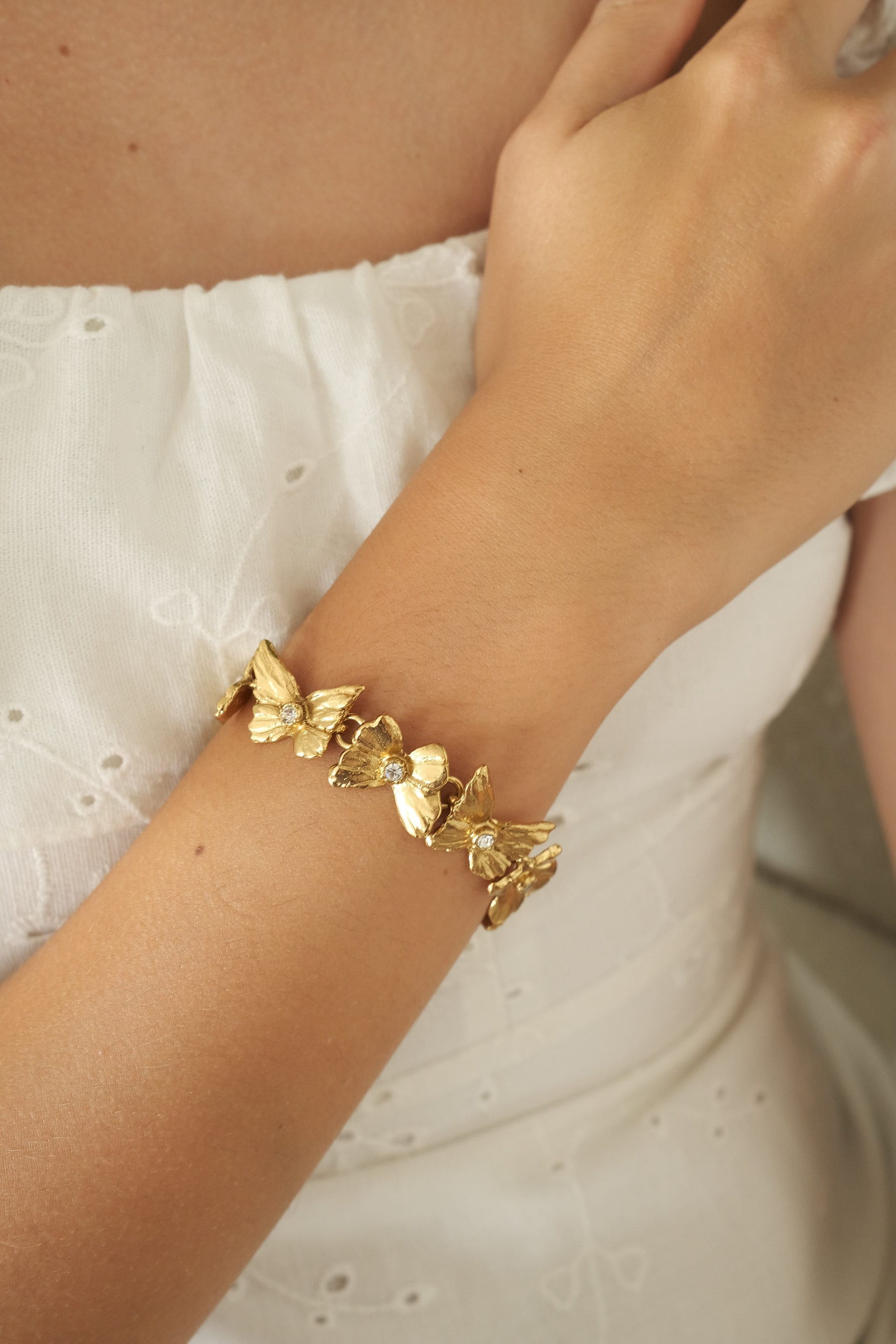 Vintage YSL Bracelet , Yves Saint Laurent Bracelet, YSL Butterfly
