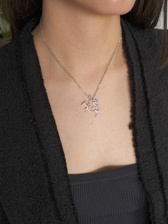 Vintage Christian Dior Silver Tone Heart Choker Necklace - Etsy