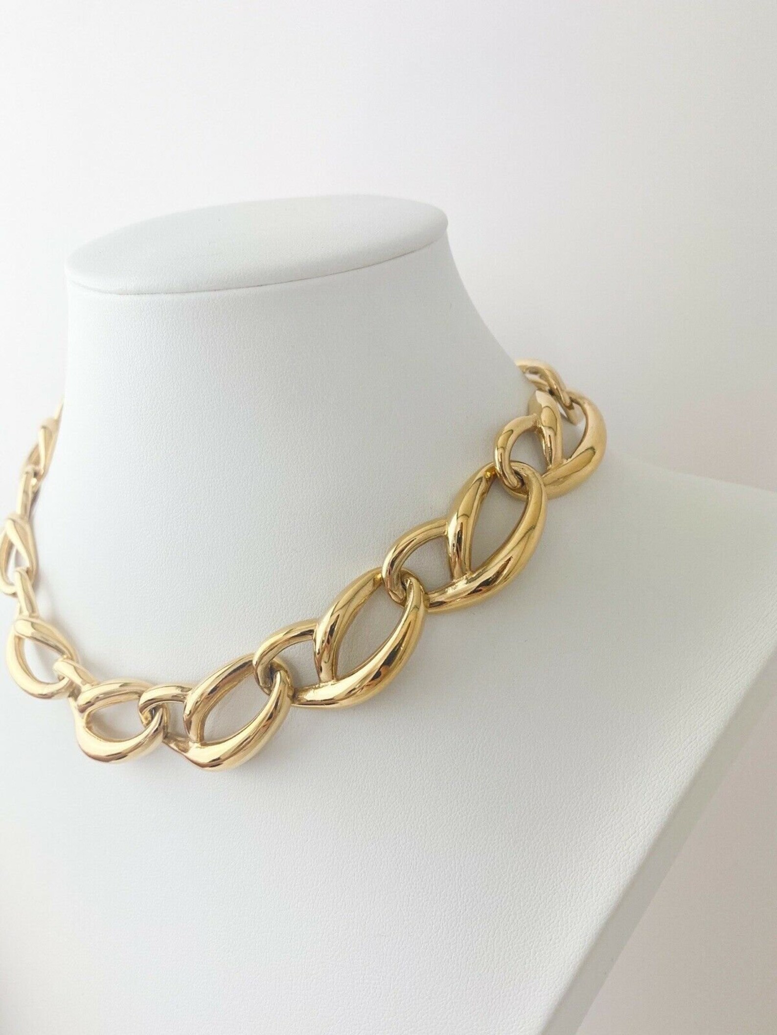 Vintage Givenchy Necklace Vintage Gold Tone Necklace Choker Etsy