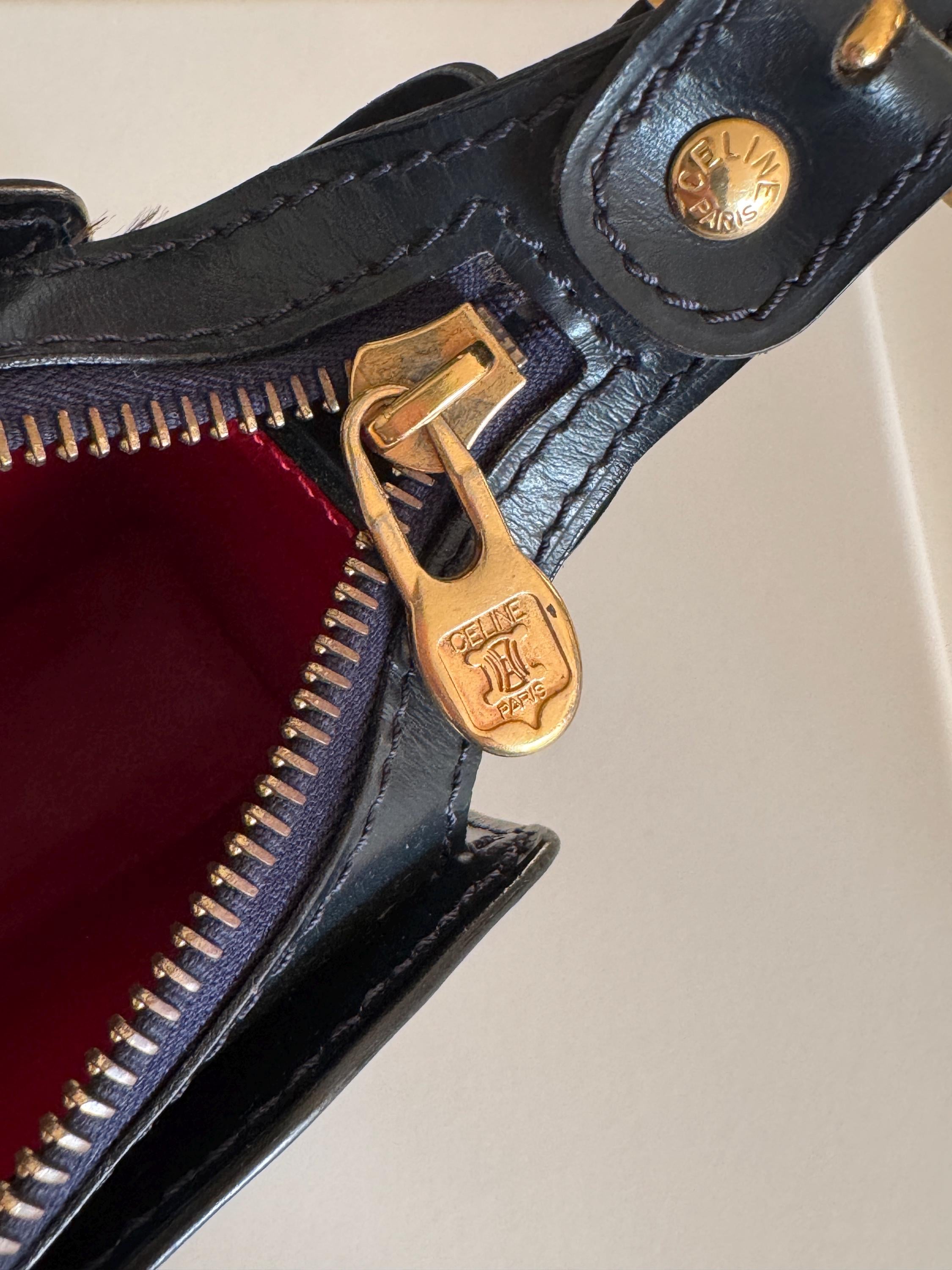 Celine Paris Made in Italy Door Knocker Shoulder Cross Body Clutch