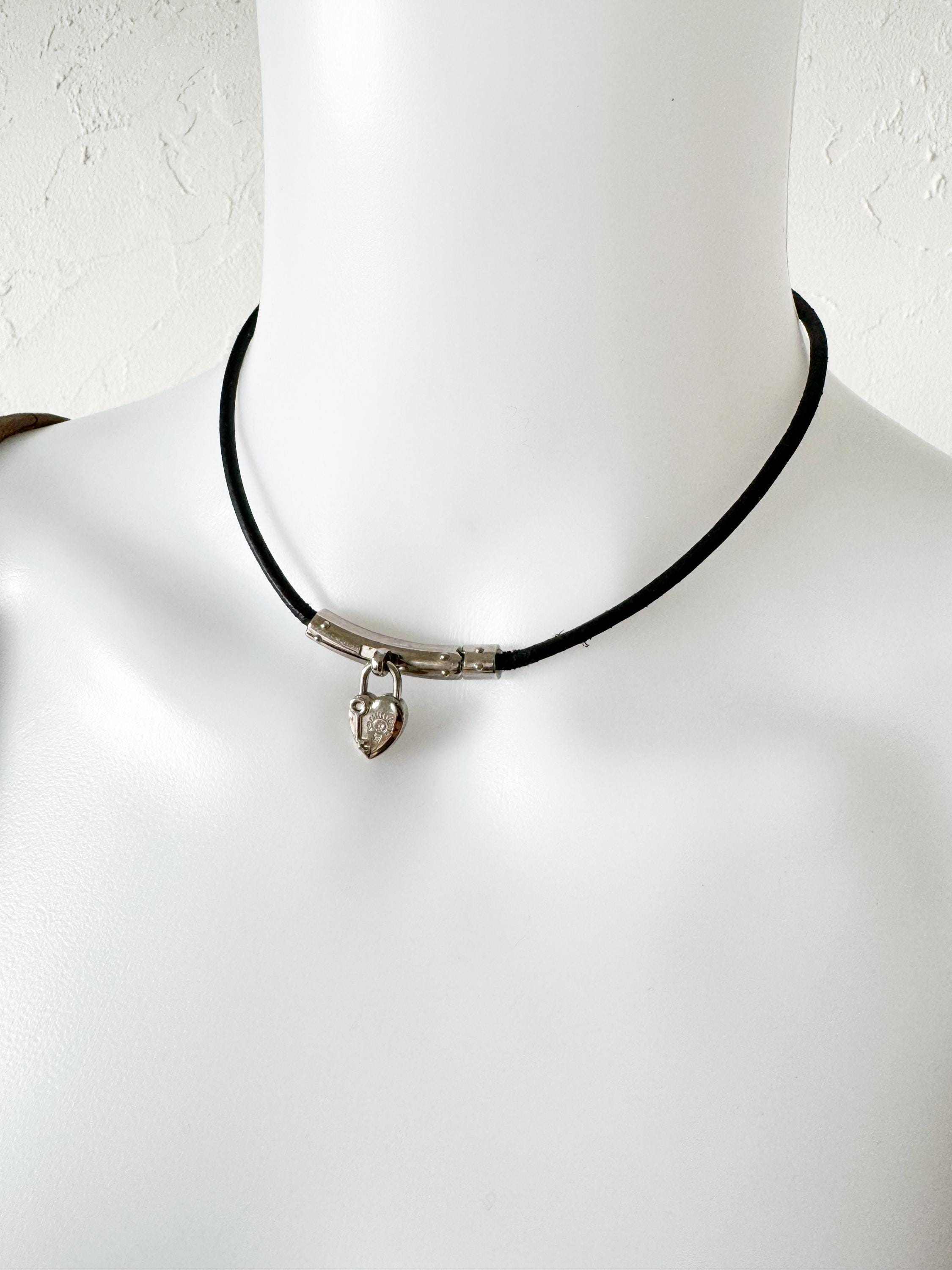 HERMES Leather Choker Necklace エルメス Hermès Choker | The RealReal