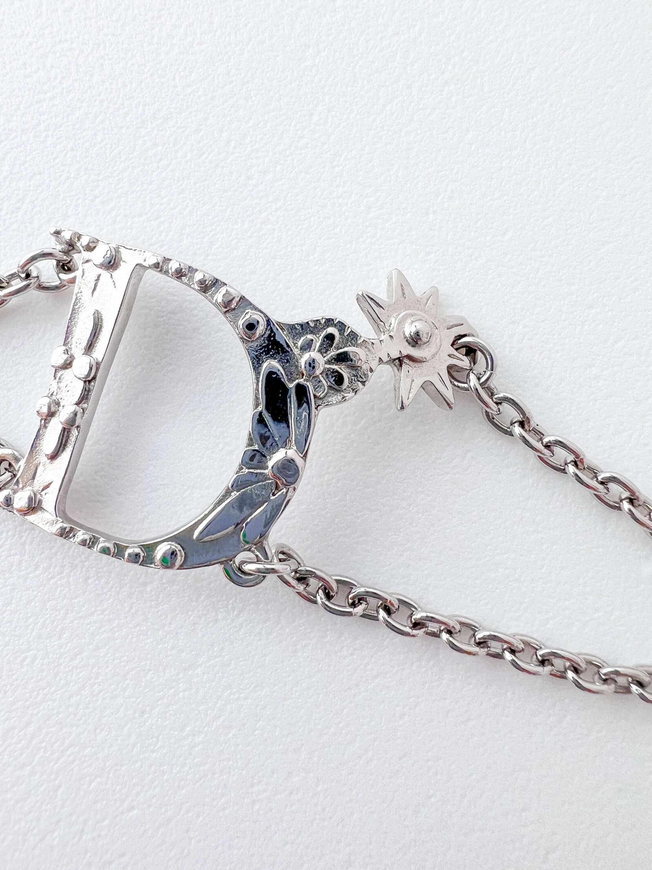 Vintage Christian Dior Bracelet, Charm Bracelet, CD Logo