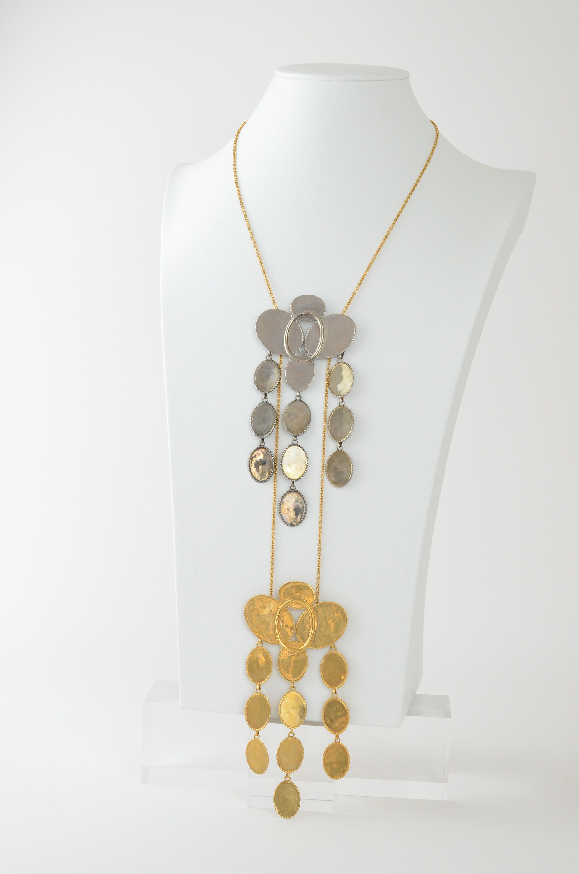 Vintage Celine Necklace, FW17 Celine Phobe Philo, Golden