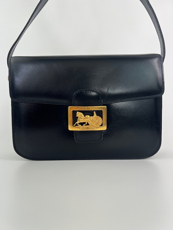 Celine Bicolor Leather Edge Large Top Handle Bag ○ Labellov ○ Buy and Sell  Authentic Luxury