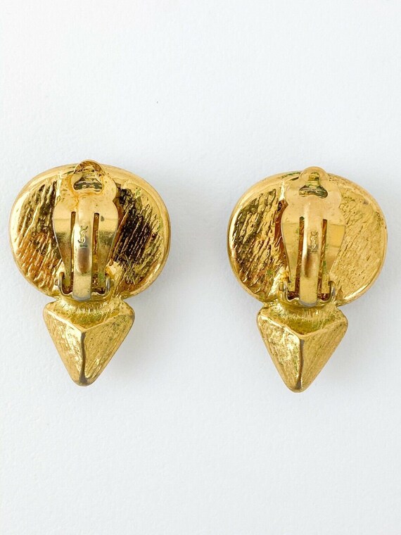 Vintage YSL Earrings, Yves Saint Laurent  Made in… - image 5