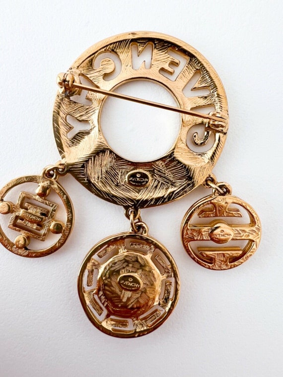Vintage Givenchy Brooch Pin, Gold Tone Brooch Pin… - image 2