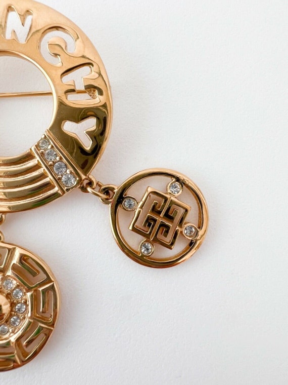 Vintage Givenchy Brooch Pin, Gold Tone Brooch Pin… - image 8