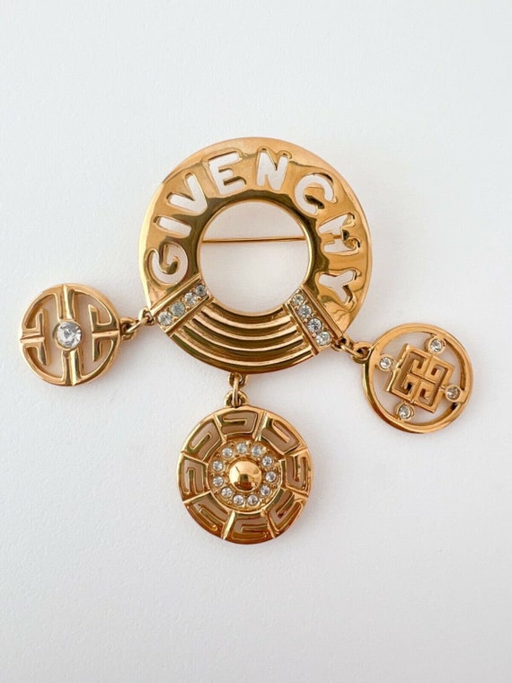 Vintage Givenchy Brooch Pin, Gold Tone Brooch Pin… - image 9
