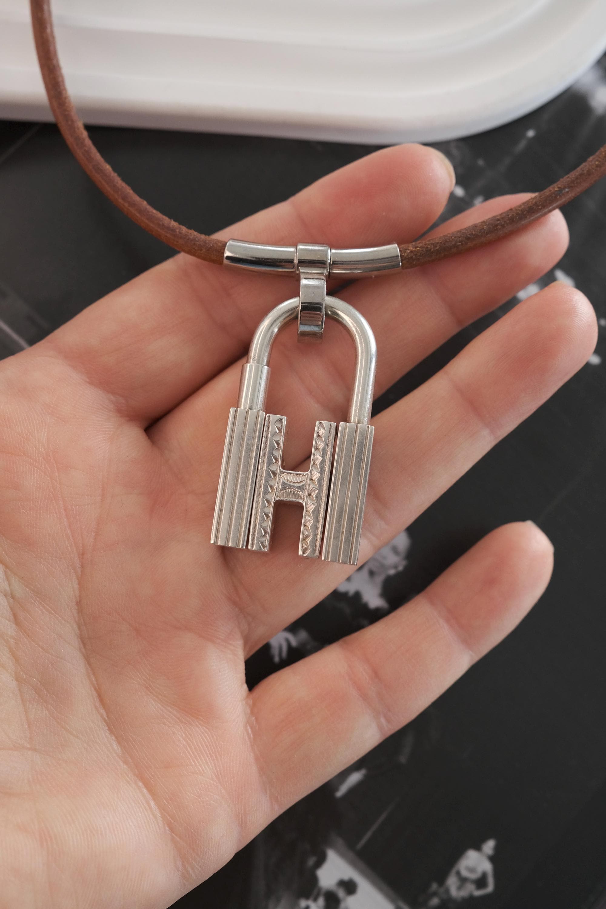 90s HERMES silver925 ネックレス HERMES シェーヌダンクル 1990-2000年 ネックレス TPM/61コマ シルバー