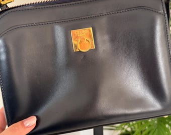 Celine Paris Made in Italy Door Knocker Shoulder Cross Body Clutch