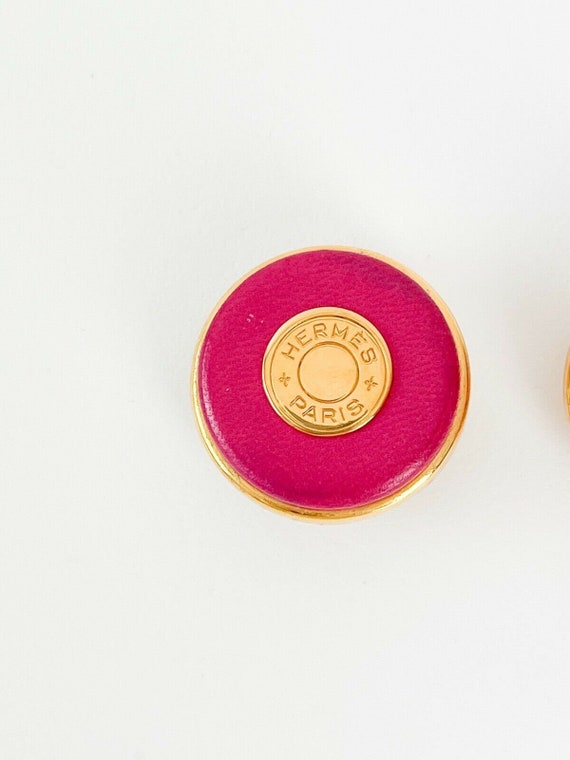 Vintage Hermes Earrings, Hermes Clip-On Earrings,… - image 3