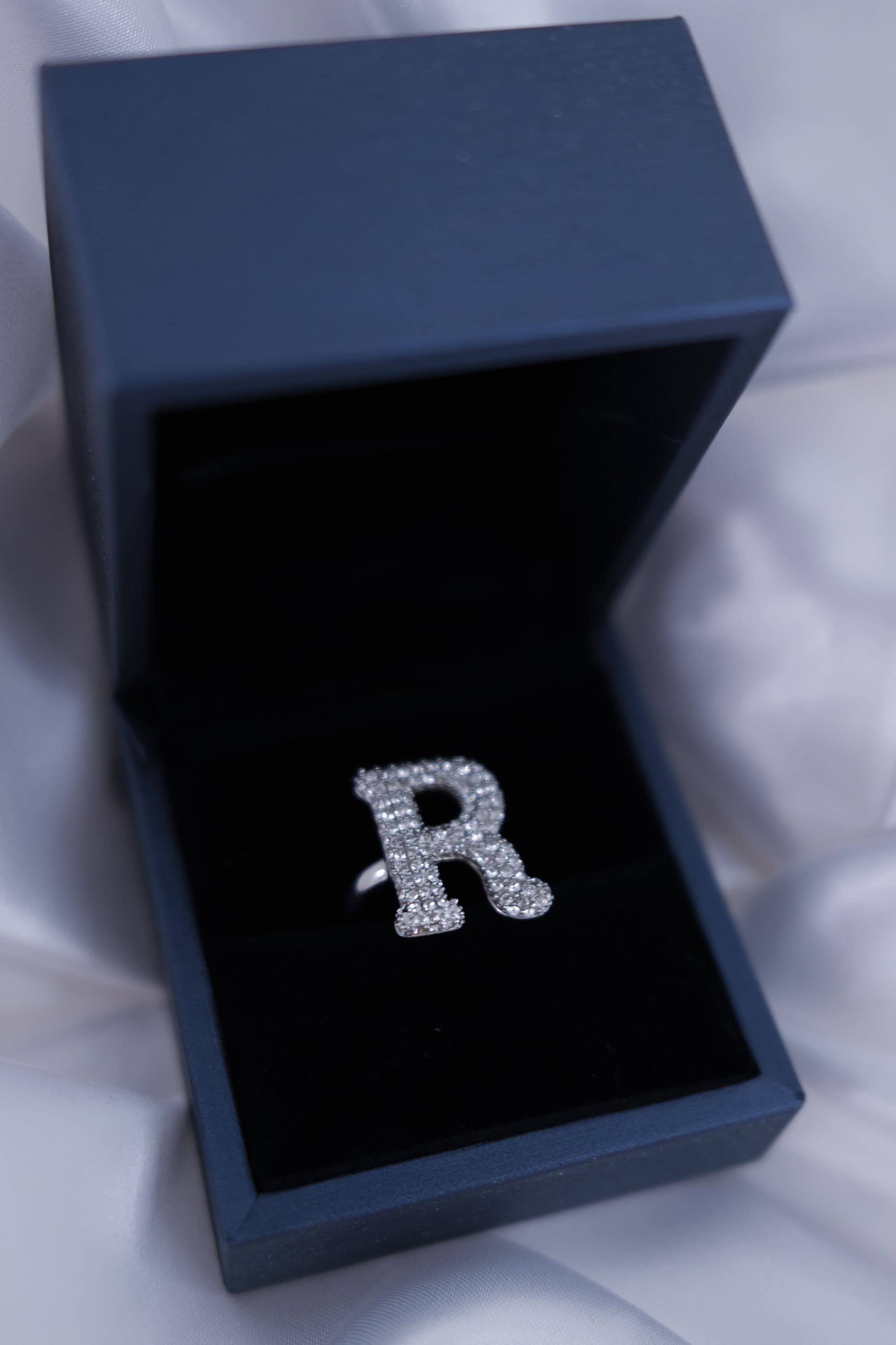 R Letter Silver Ring 2025