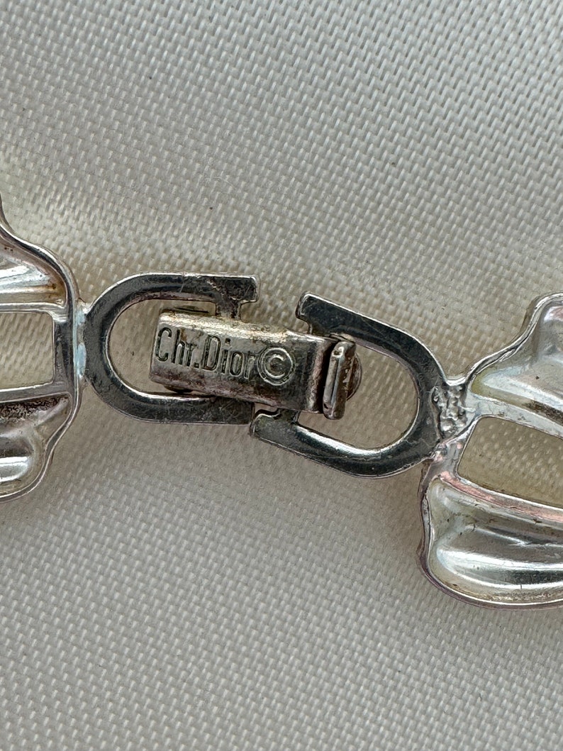 Vintage Christian Dior Ribbon Necklace 925 Germany , Extremely Rare