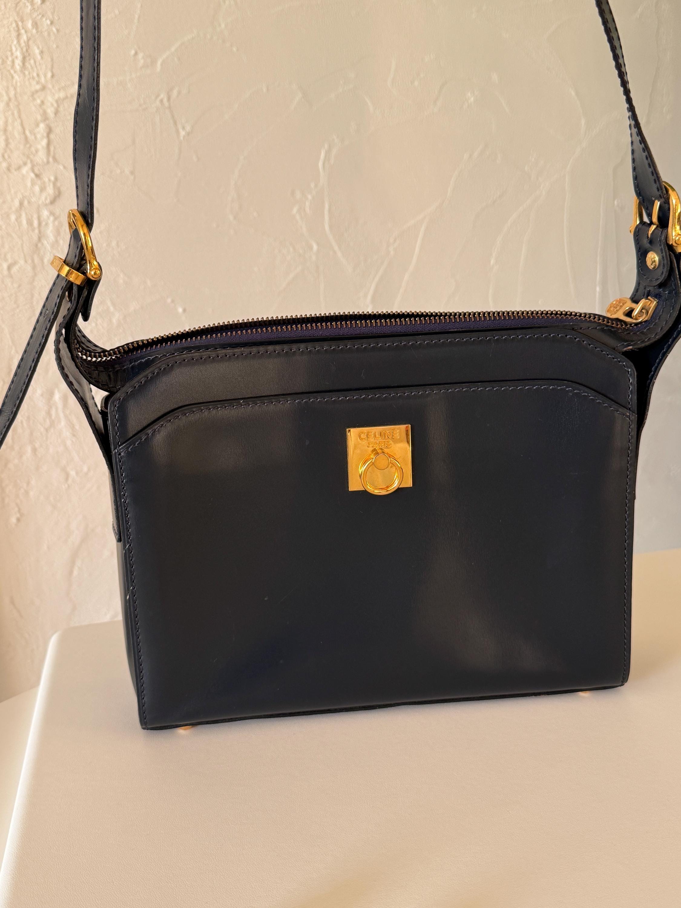 Celine Paris Made in Italy Door Knocker Shoulder Cross Body Clutch