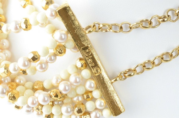 Vintage Christian Dior  poison Necklace, Multi-St… - image 7