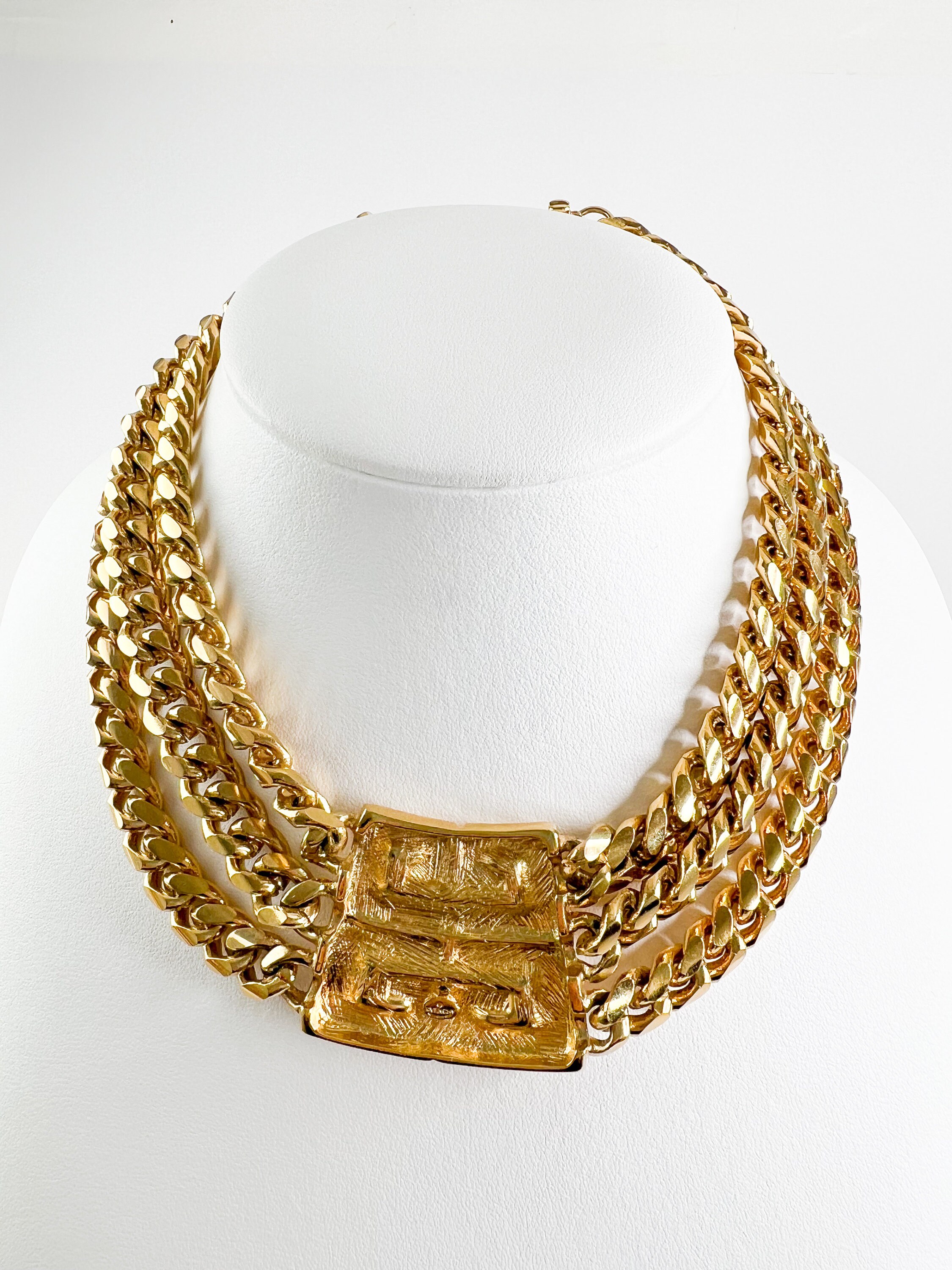 アクセサリー Vintage GIVENCHY Gold Chain Nacklace Givenchy Gold Chain Vintage Necklace – 24 Wishes Vintage Jewelry