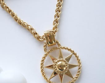 Vintage Givenchy gouden ketting met sterhanger - lange ketting