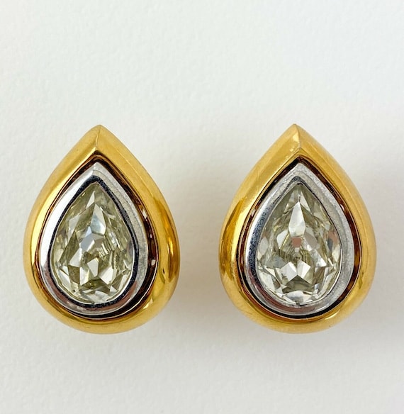 Vintage YSL Earrings yves Saint Laurent Dew Drop Earrings YSL