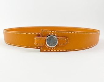 Vintage Gilles Hervé Paris Belt With GH Buckle, Textured  display picture 2