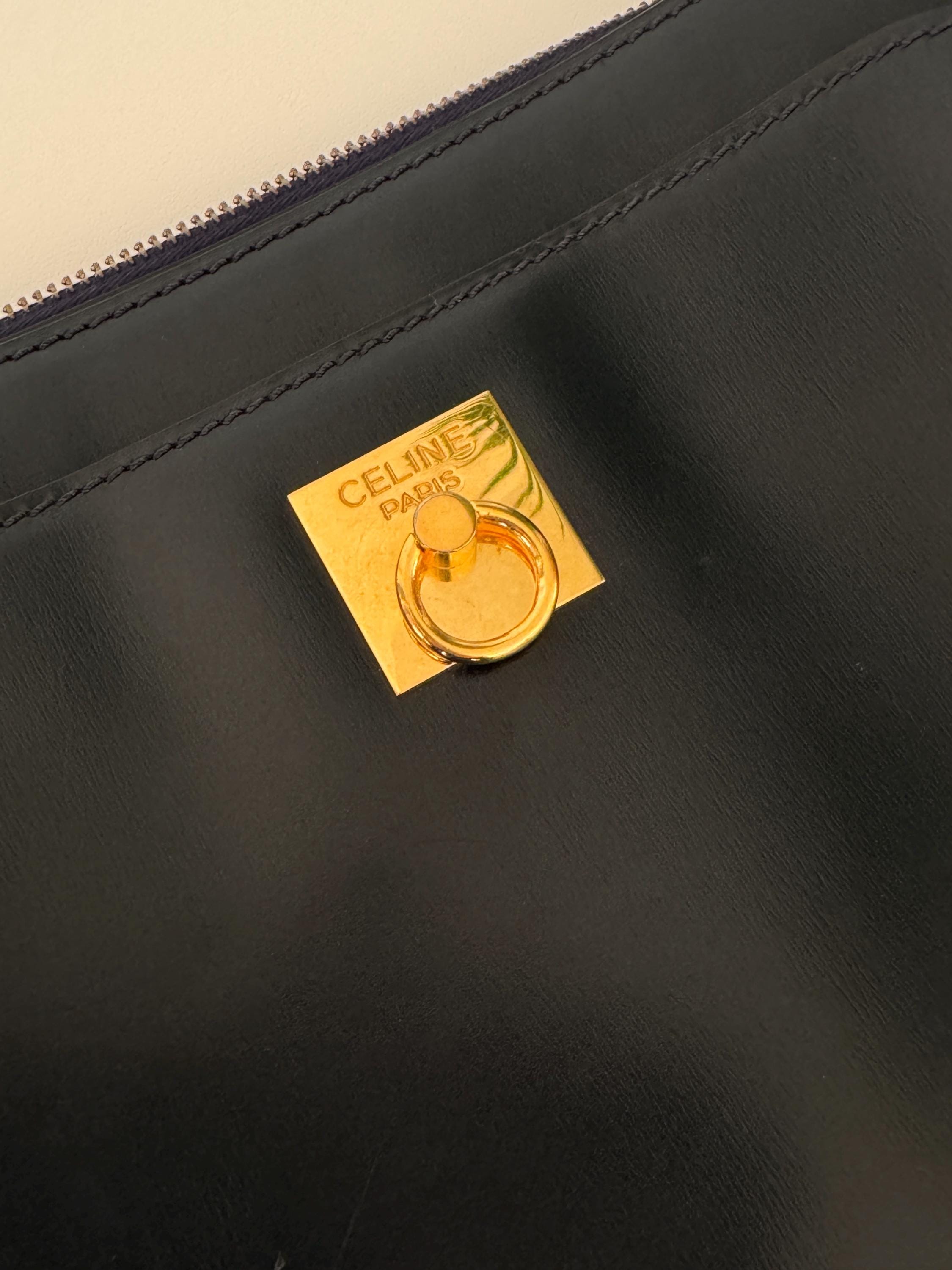 Celine Paris Made in Italy Door Knocker Shoulder Cross Body Clutch