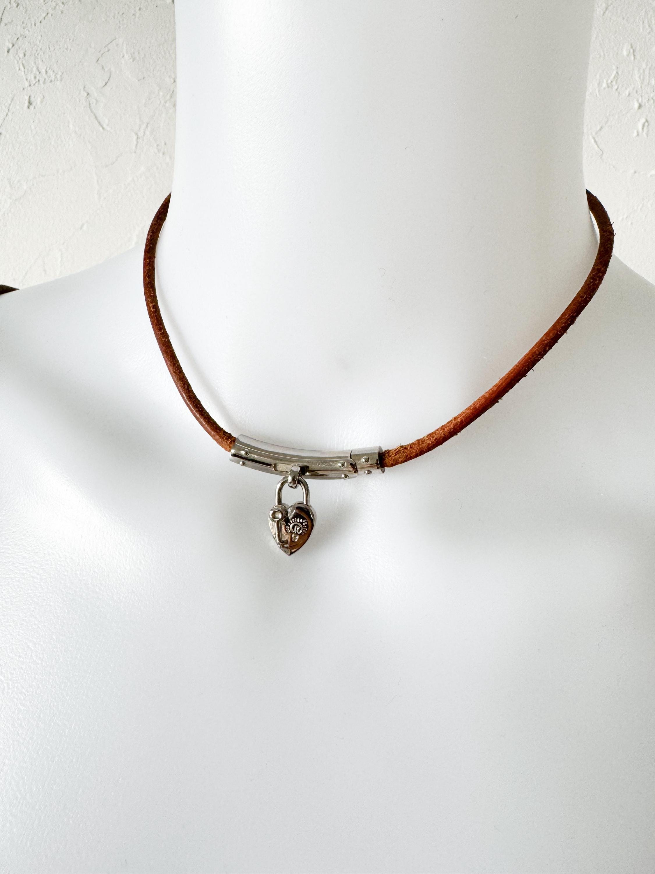 Hermes Heart Choker, Vintage Hermes Necklace, Anne De La Fantasy