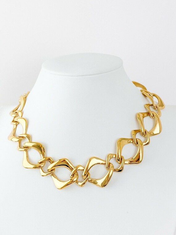 Ysl gold sale chain necklace