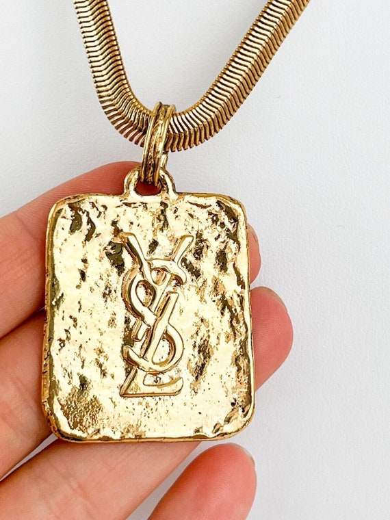 YVES SAINT LAURENT vintage necklace チョーカ Yves Saint Laurent Vintage Tricolor Chunky Oversized Chain