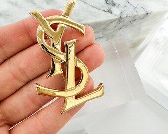 SAINT LAURENT サンローラン ブローチ CASSANDRE BROCHE