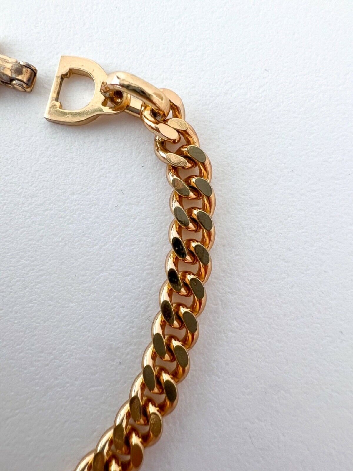 Vintage Christian Dior Bracelet, Gold Tone Bracelet, Chain