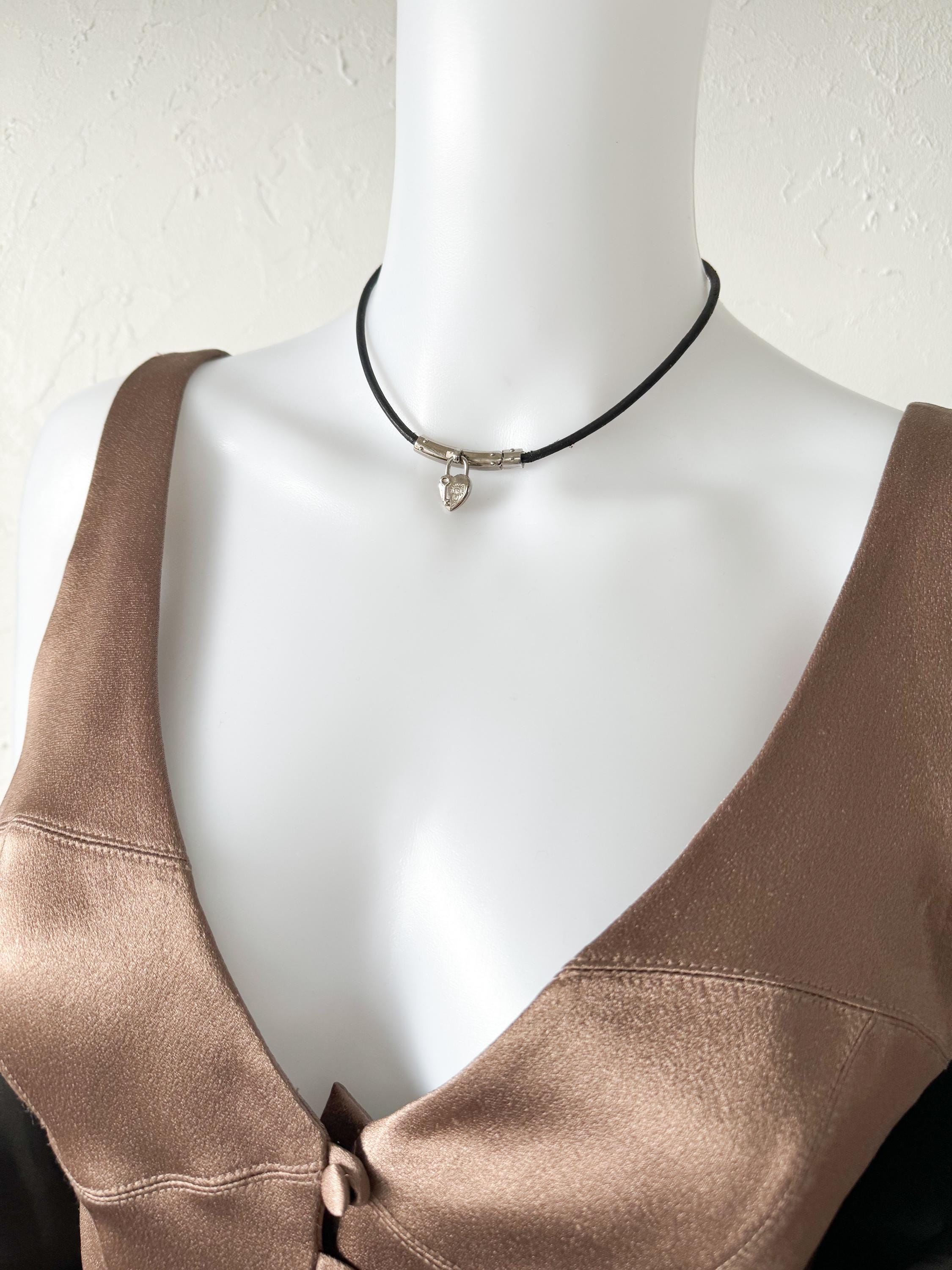 Hermès Heart Choker, Vintage Hermès Necklace, Anne De La Fantasy