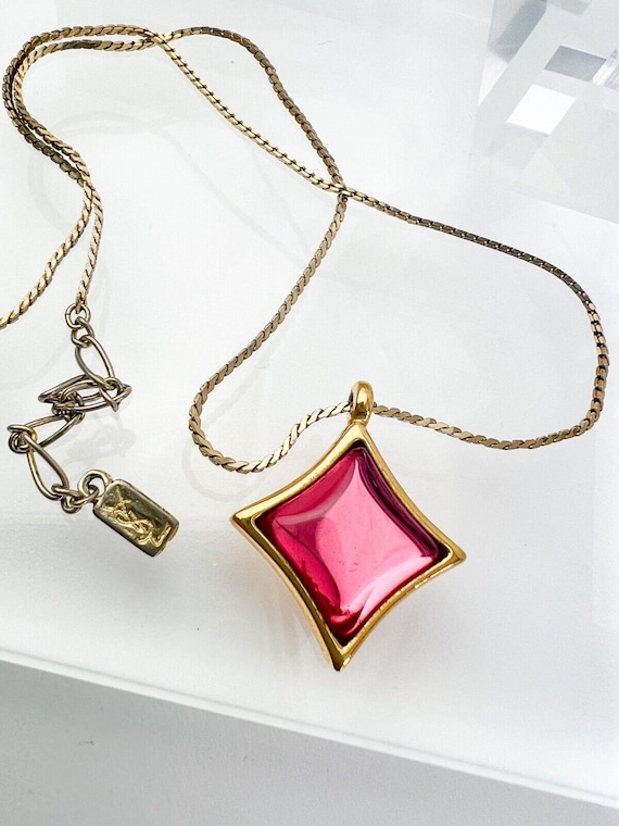 Vintage YSL Yves Saint Laurent Necklace, Vintage … - image 1