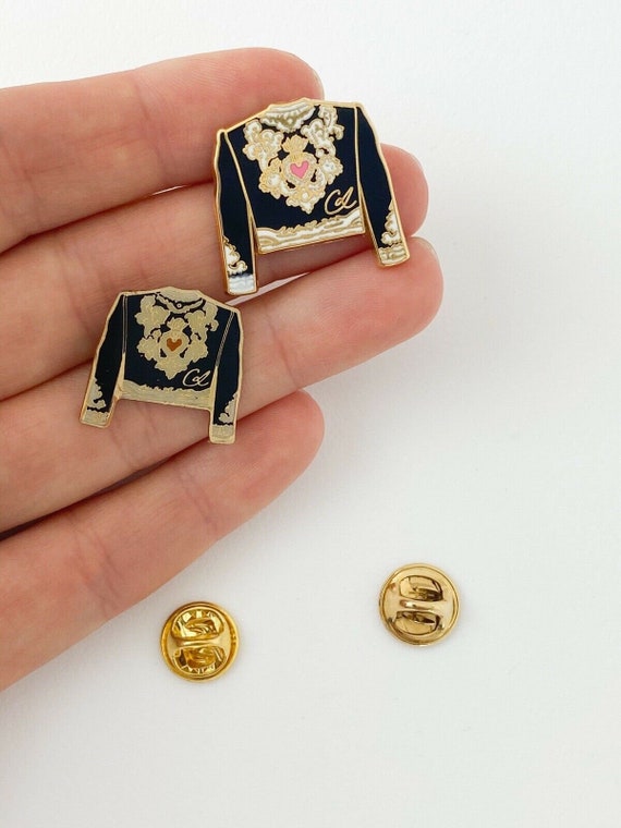 Vintage Christian Lacroix Brooch Pin Sets, Gold B… - image 7
