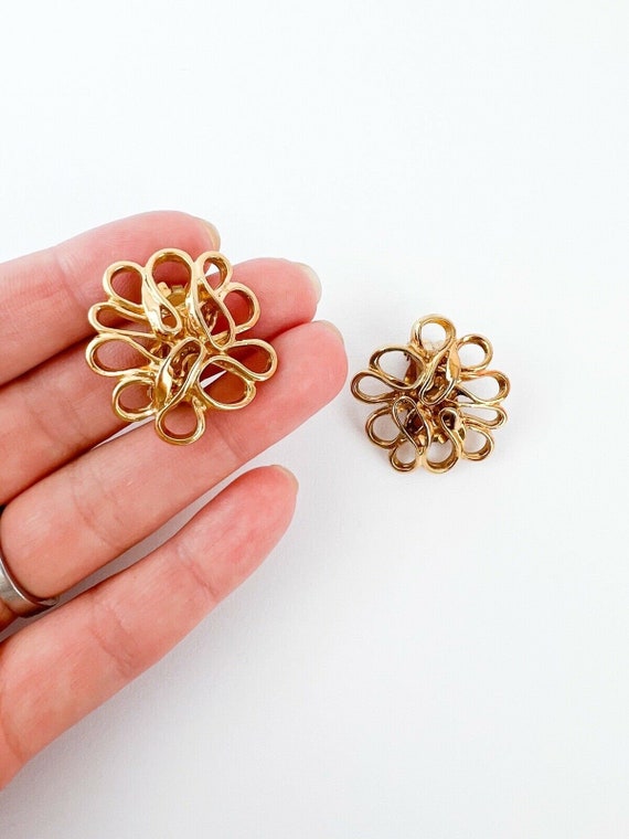 Vintage YSL Yves Saint Laurent Earrings, Clip-On … - image 3