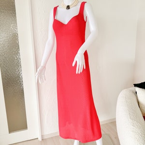 La Perla Vintage Dress, Maxi Dress, Coral Color Dress, Holiday Dress, Graduation  Dress , Made in Italy Dress, Women Dress - Etsy Canada