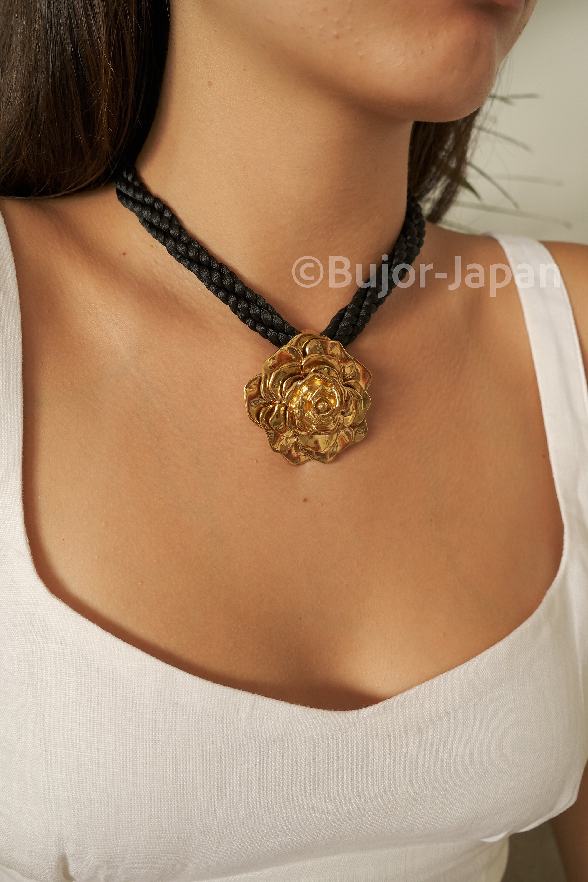 YSL necklace ,Yves Saint Laurent Necklace Pendant Necklace, gold 