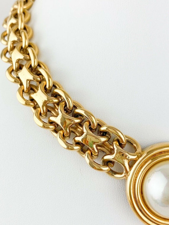 Vintage LANVIN Germany Gold Tone Gorgeous Choker … - image 3