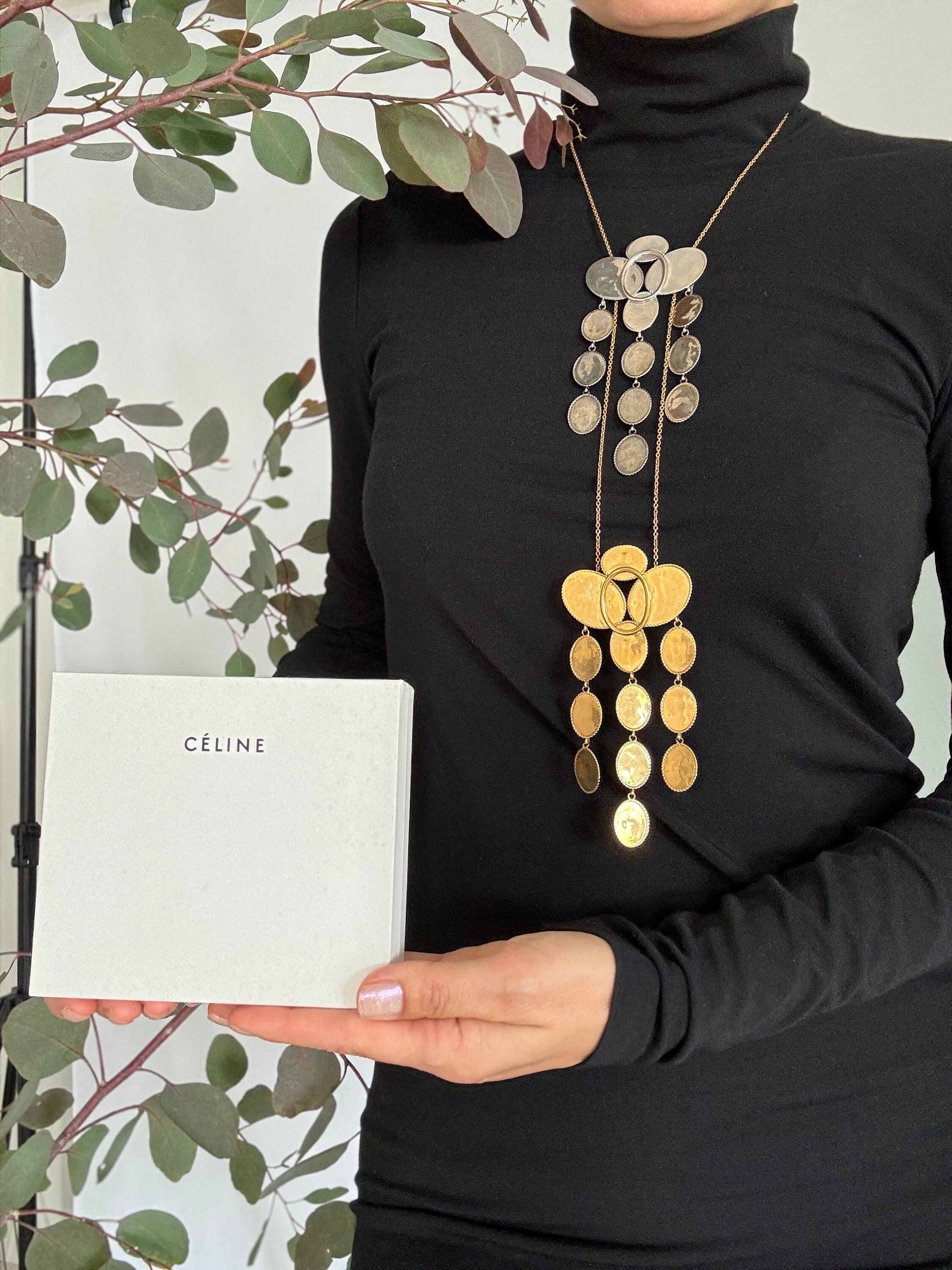 百貨店福袋 Necklace, Celine Vintage FW17 Golden Philo, Phobe Celine アクセサリー