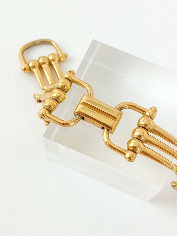Celine Bracelet Gold Tone Bracelet Made in Italy Chain Bracelet