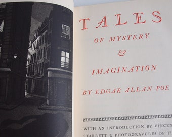 E A Poe Tales Of Mystery & Imagination 1941  The Heritage Club in slipcase Edgar Allan Poe classic stories William Sharp (illus) book gift