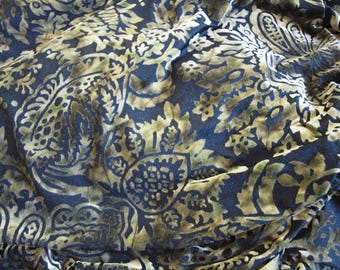 4-way stretch burnout velvet chartreuse on black velvet 55" x 58" wide velvet for fashion sewing active wear