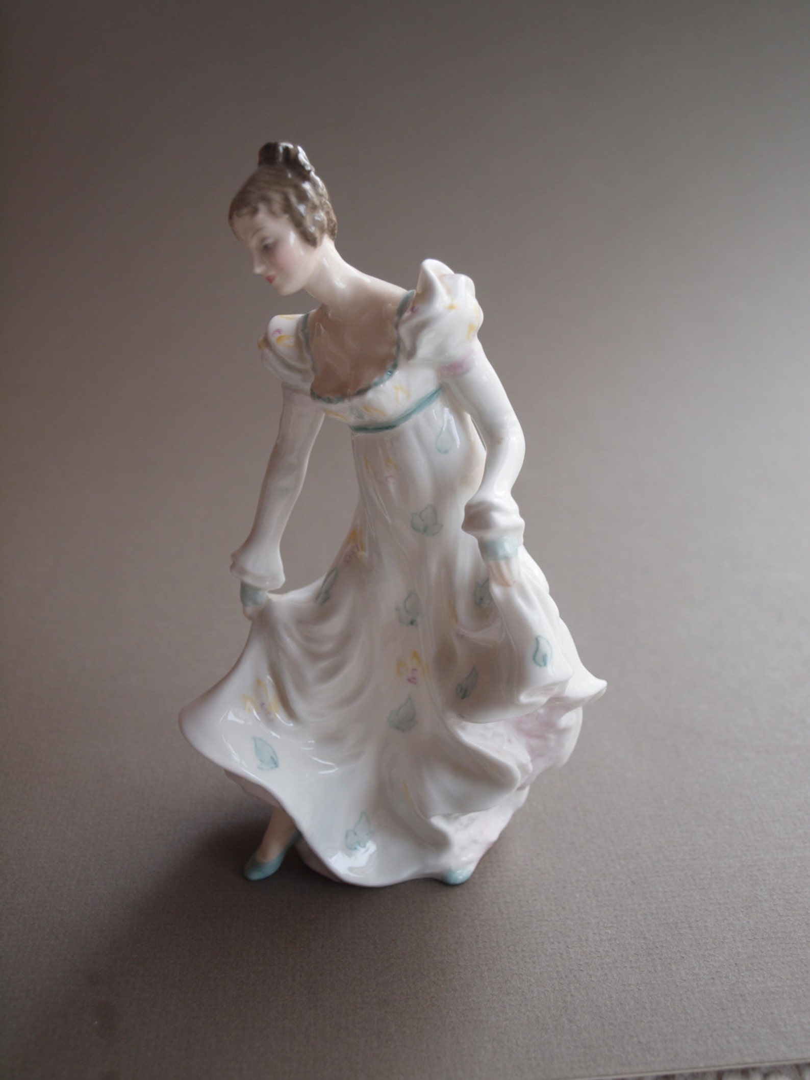 Royal Doulton Minuet Figurine Bone China Figurine Dancing Lady White