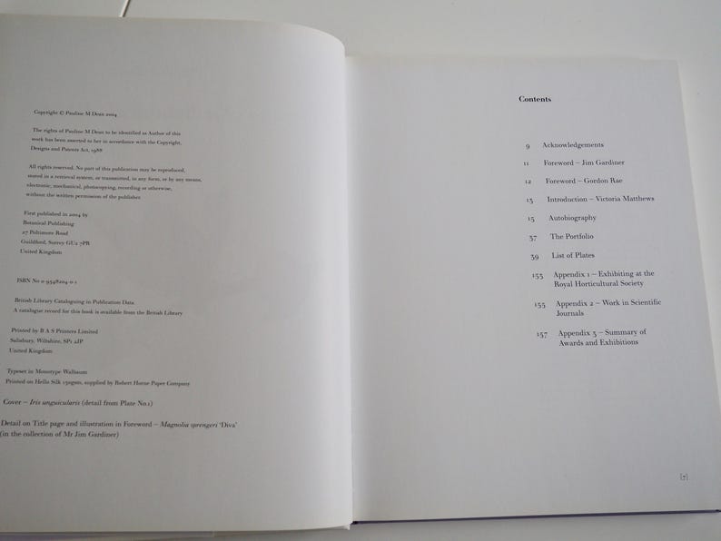 Appendix Items Design Pauline Dean - Portfolio of a Botanical Artist Botanical Publishing UK ...